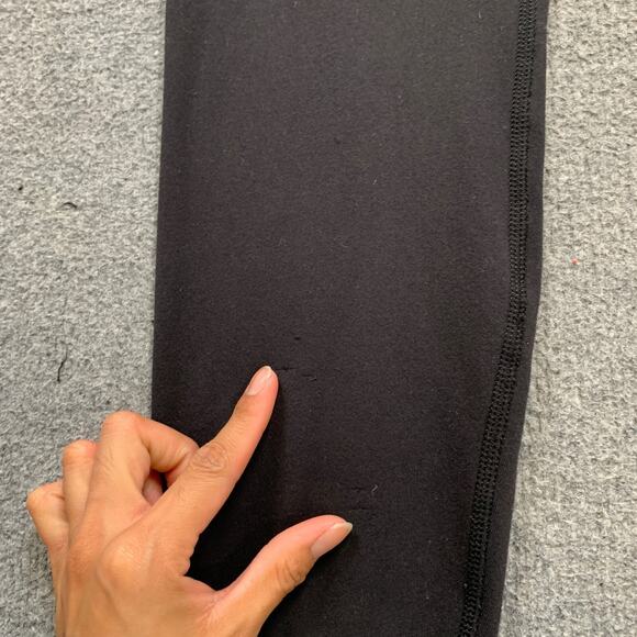Lululemon Leggings Womens 6/8 Black Wunder Under Mid Rise Fold Over Athletic - Picture 5 of 11